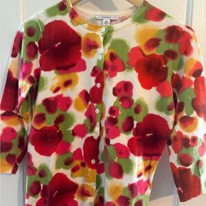 Isaac Mizrahi Multicolor Floral Cardigan